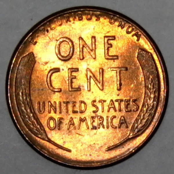 1958-P-Wheat-Cent-With-Die-Chip-On-Bow-Tie-Found-In-Circulated-Bankroll!